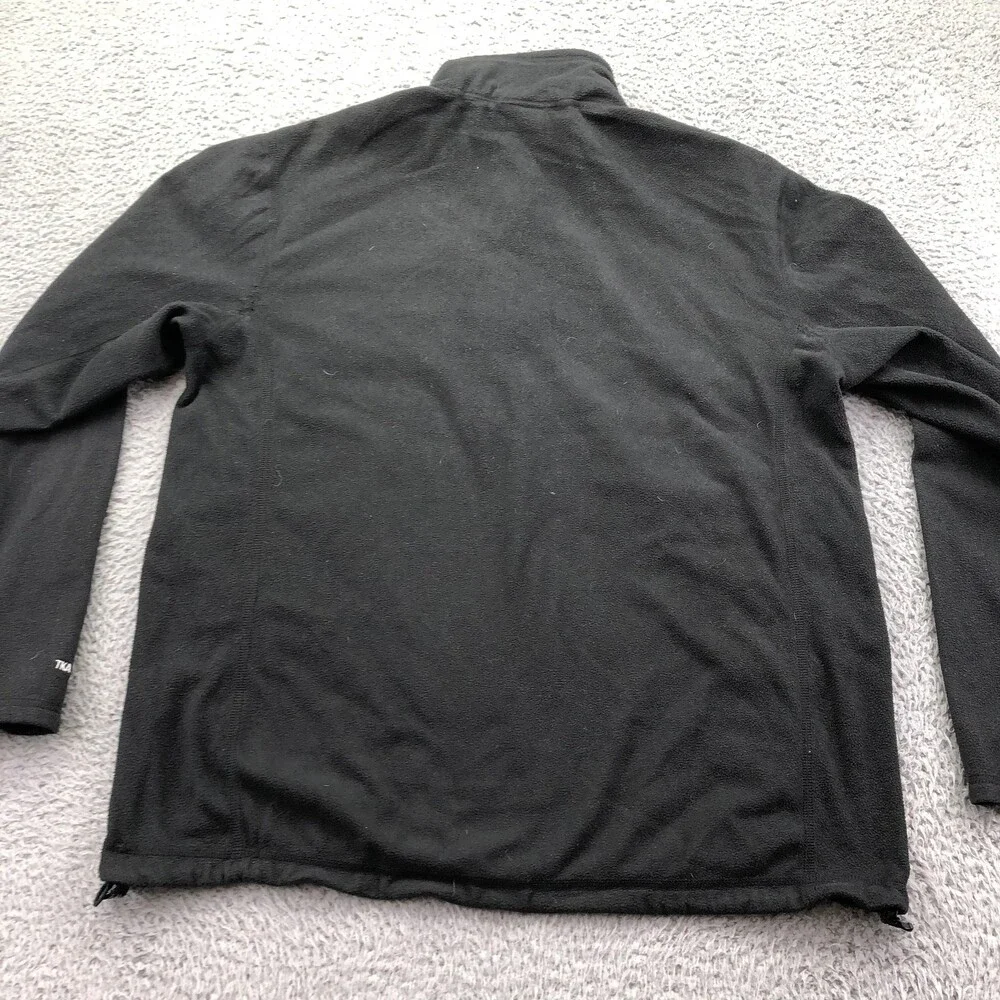 The North Face Jacket Mens Large Black Fleece 1/4 Zip TKA 100 Pullover Outdoor